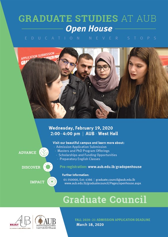 Open House for Graduate Studies at AUB